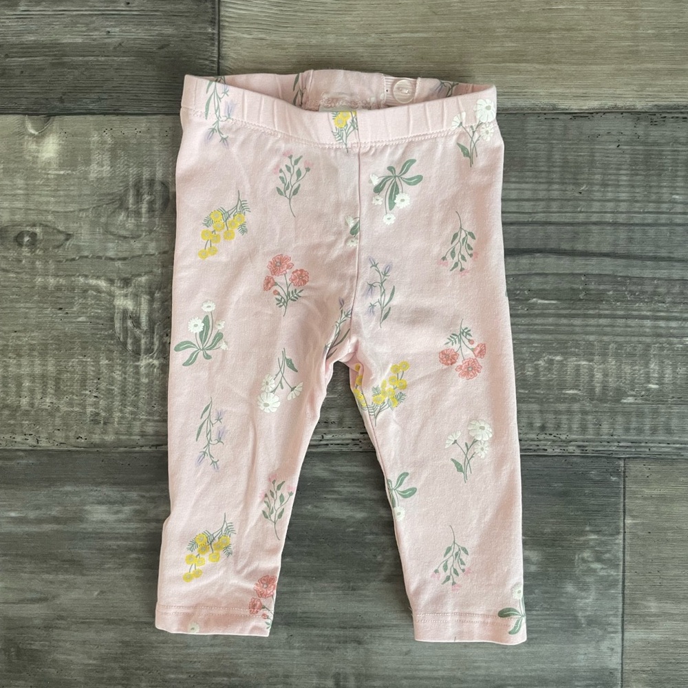 Pink Floral H&M Baby Leggings